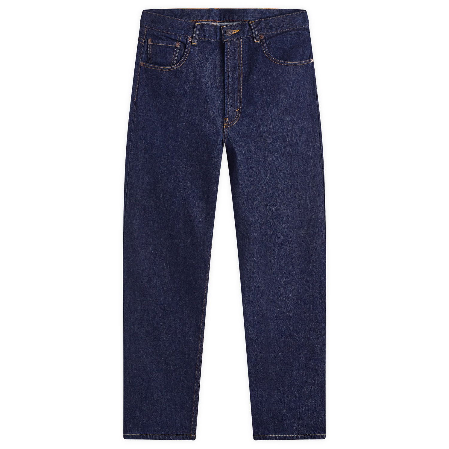 Džínsy BEAMS Beams Plus 5 Pocket Wide Denim Jeans, Size Small Modrá | 3821-0040-791-78, 1