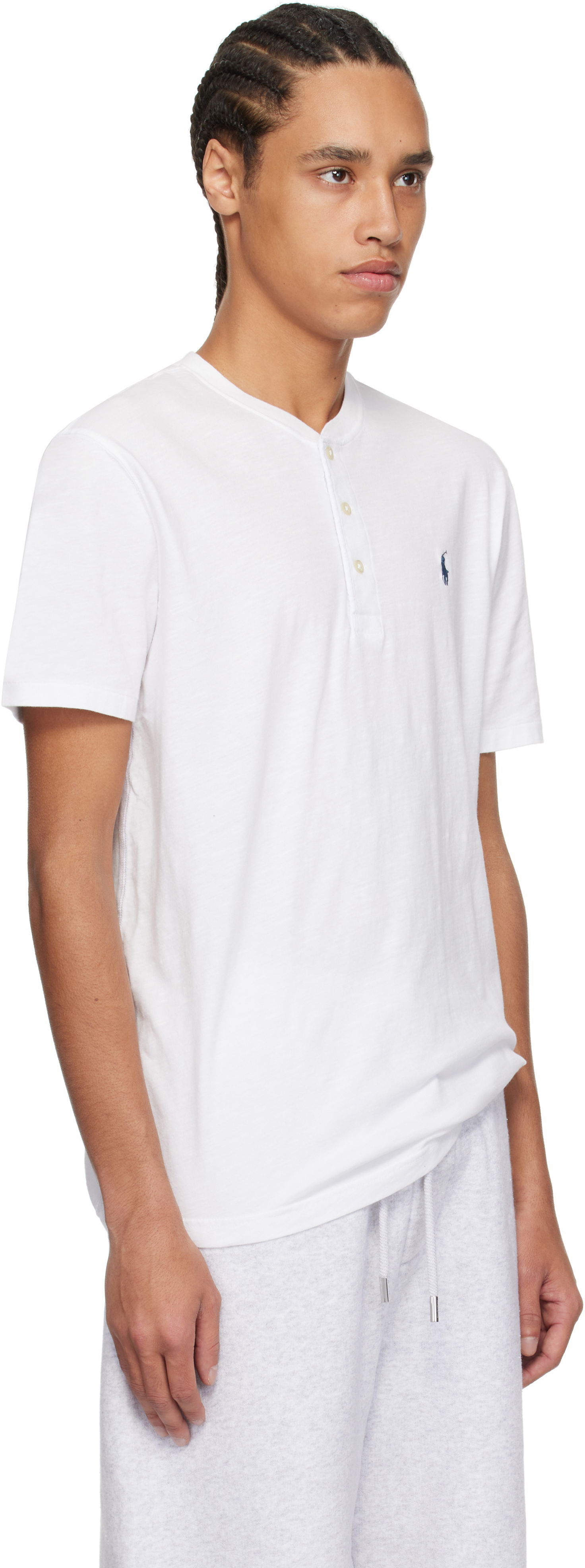 Tričko Polo by Ralph Lauren Polo Ralph Lauren Slub Jersey Henley T-Shirt Biela | 710964485001, 1