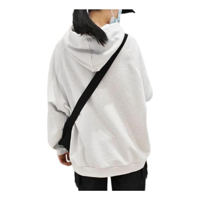 Mikina Li-Ning Vital Series Embroidered Loose Hoodie Šedá | AWDS240-2, 0