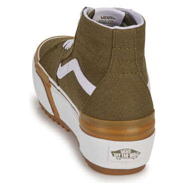 Tenisky a topánky Vans Sk8-Hi Tapered Stacked "Canvas Dark Olive" W Hnedá | VN0005U2DOL1, 4