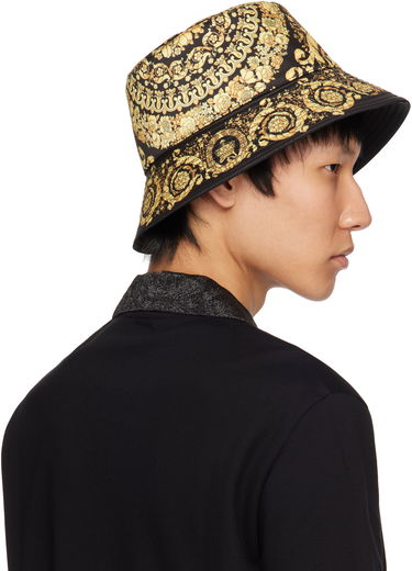 Klobúk Versace Versace Barocco Reversible Bucket Hat Čierna | 1012704_1A13095, 2