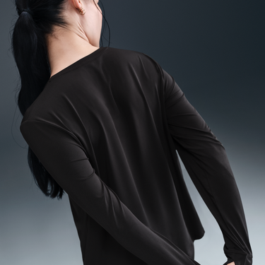 Tričko Nike Nike One Classic Dri-FIT Long Sleeve T-Shirt Čierna | IB9403-010, 1