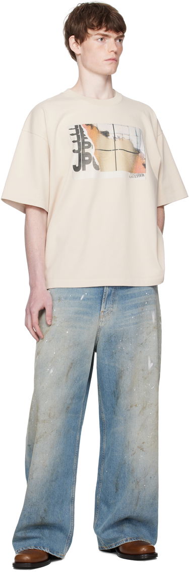 Tričko Jean Paul Gaultier Jean Paul Gaultier Oversized Printed T-Shirt Béžová | 25/03-W-TO293-J001-691501, 3