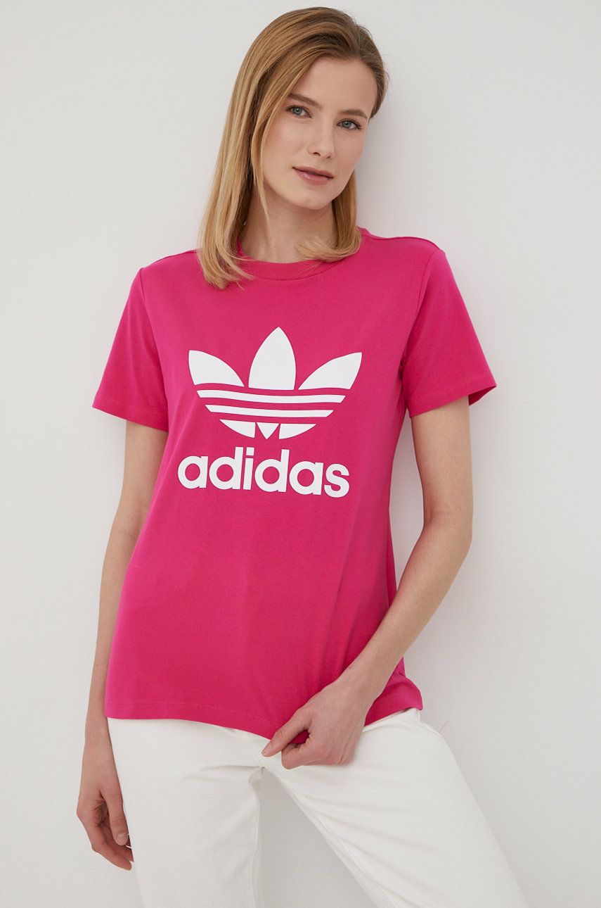 Tričko adidas Originals Adicolor Classics Trefoil Ružová | HG3785, 0
