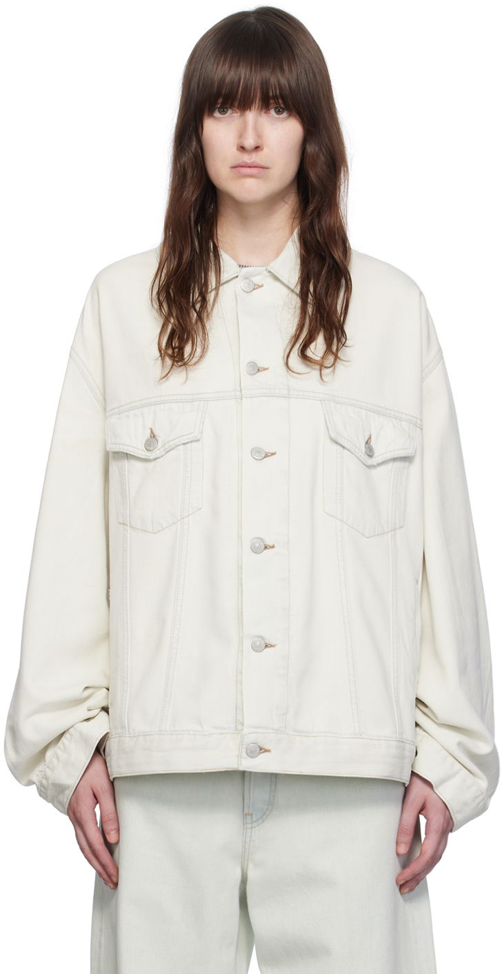 Bunda Acne Studios Blue Relaxed-Fit Denim Jacket Modrá | C90175-, 0