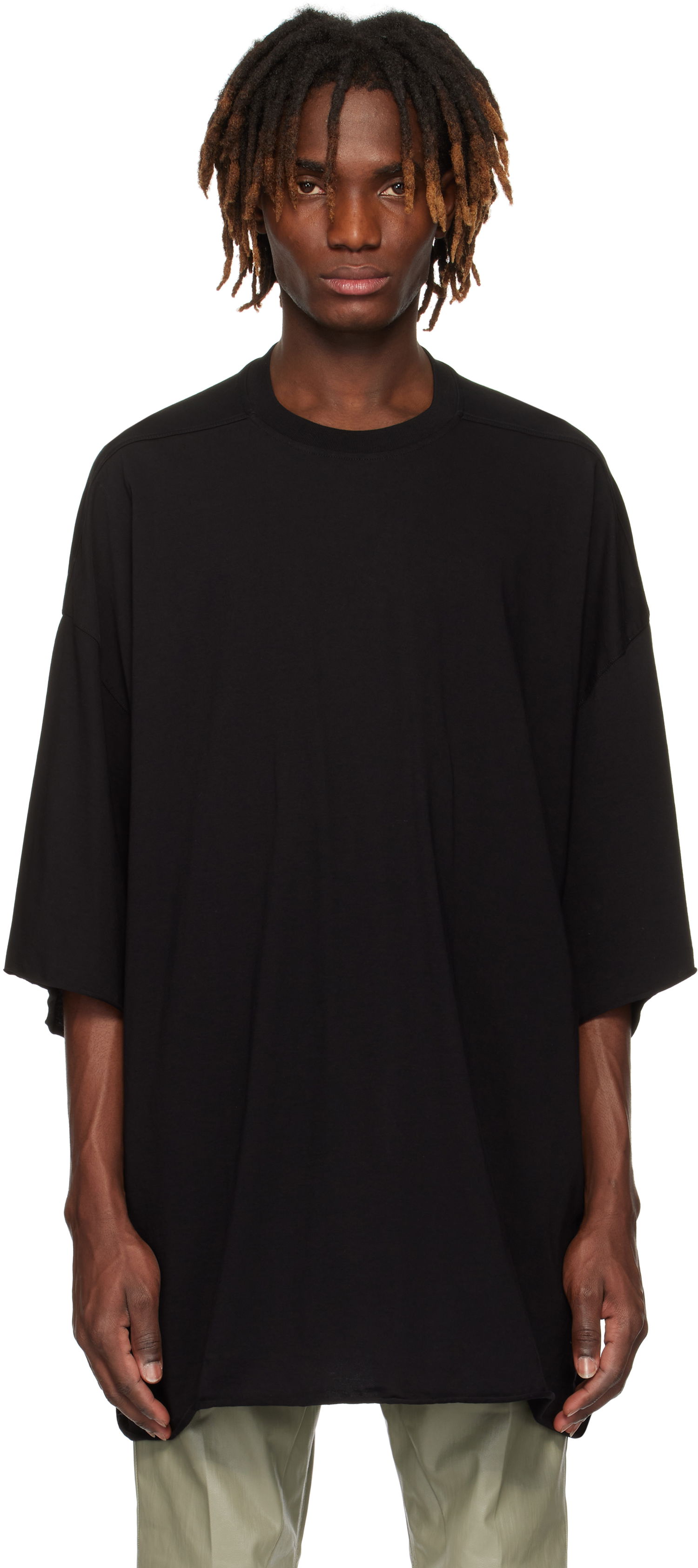 Tričko Rick Owens Rick Owens Hollywood Tommy T-Shirt Čierna | RU01E5283 JA, 0