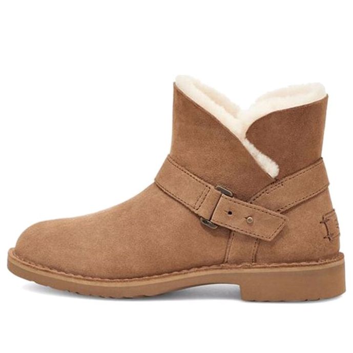 Tenisky a topánky UGG Aubrielle Suede Buckle Boots Hnedá | 1120700-CHE, 0