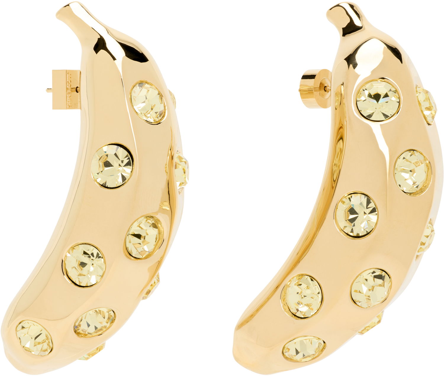 Náušnice Jacquemus Jacquemus La Croisière 'The Bananes' Gold-Tone Crystal Earrings Žltá | 25E251JW741-5101, 1