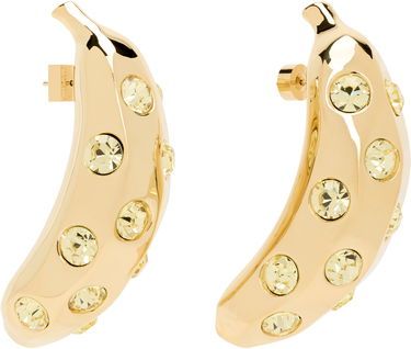 Náušnice Jacquemus Jacquemus La Croisière 'The Bananes' Gold-Tone Crystal Earrings Žltá | 25E251JW741-5101, 1