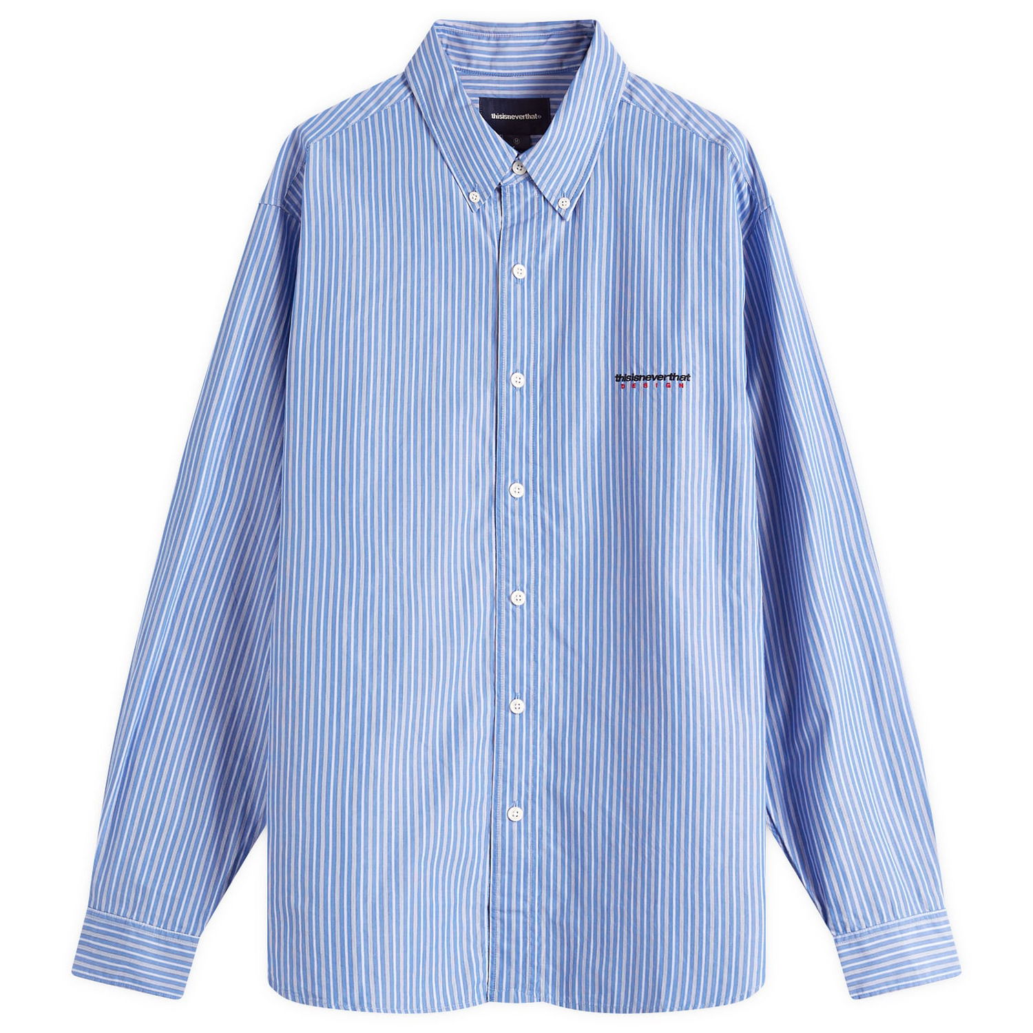 Košeľa thisisneverthat Dsn Striped Shirt Modrá | TN251WSHTL02-BLUE, 0