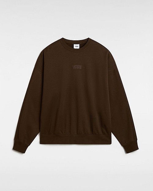 Sveter Vans Premium Logo Crew Sweatshirt Size L Hnedá | VN000GBW3N1, 0