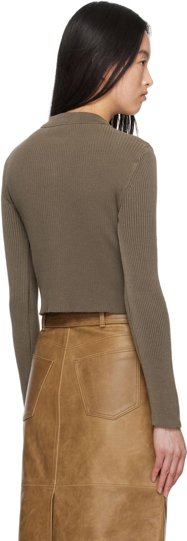Sveter OUR LEGACY Our Legacy Mazzy Polo Knit Cardigan Zelené | W2253MTC, 2