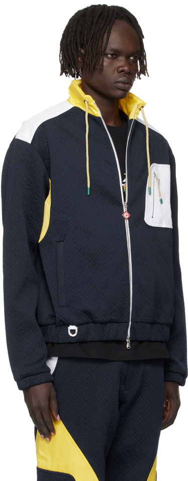 Bunda Casablanca Casablanca Jacquard Nylon Jacket Navy | MPF25-JK-389-02, 1