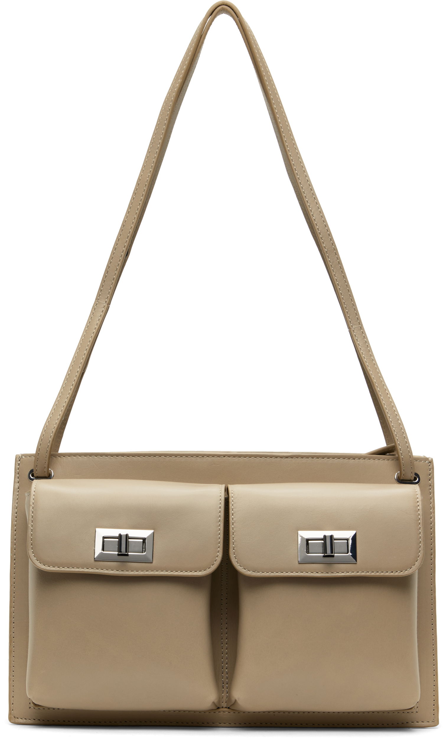 Taška cez rameno BY FAR BY FAR Billy Shoulder Bag Béžová | MWBSB024CL034BG038PL, 0