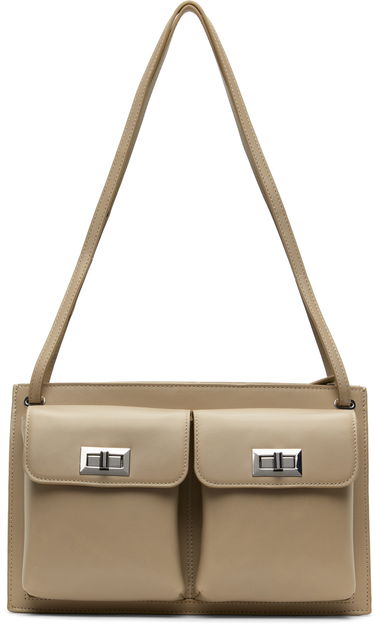 Taška cez rameno BY FAR BY FAR Billy Shoulder Bag Béžová | MWBSB024CL034BG038PL, 0