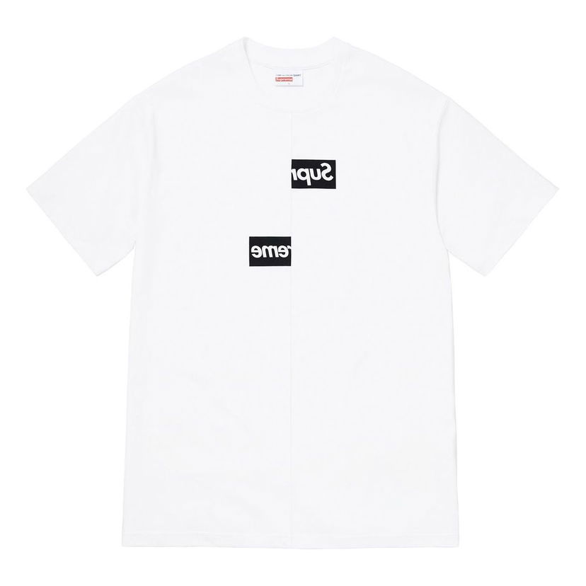 Tričko Supreme Split Box Logo T-Shirt Biela | SUP-FW18-399