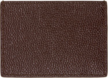 Peňaženka Thom Browne Leather Single Card Holder Hnedá | MAW020L-03542, 1