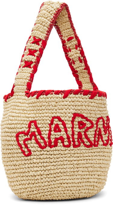 Kabelka Marni Nassa Woven Small Bag with Raised Lettering and Contrast Trim Rôznofarebný | SBMP0257A0 P8561, 1