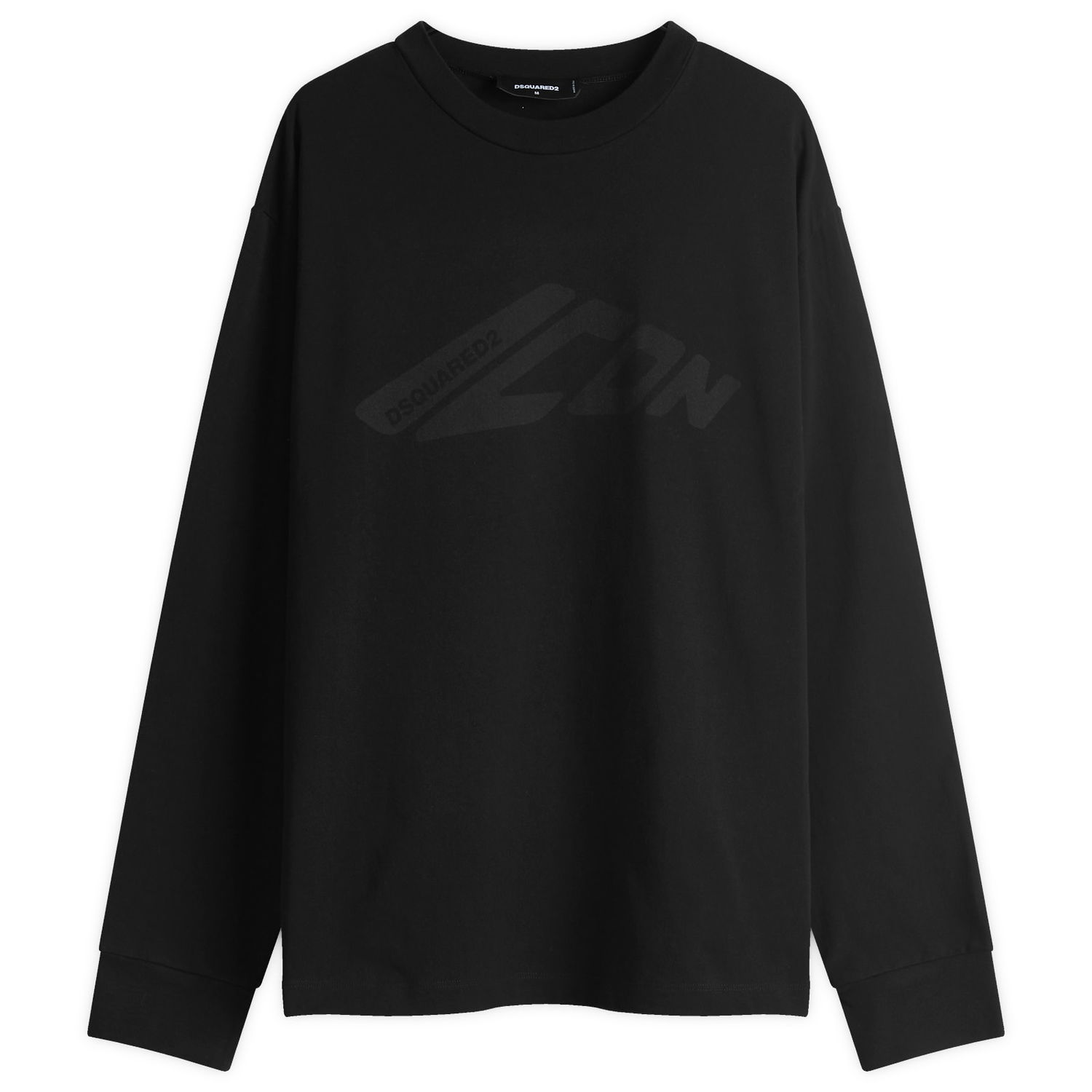 Mikina DSQUARED2 ICON Loose Fit Long Sleeve T-Shirt, Size Large Čierna | S79GC0108-S24583-900, 0