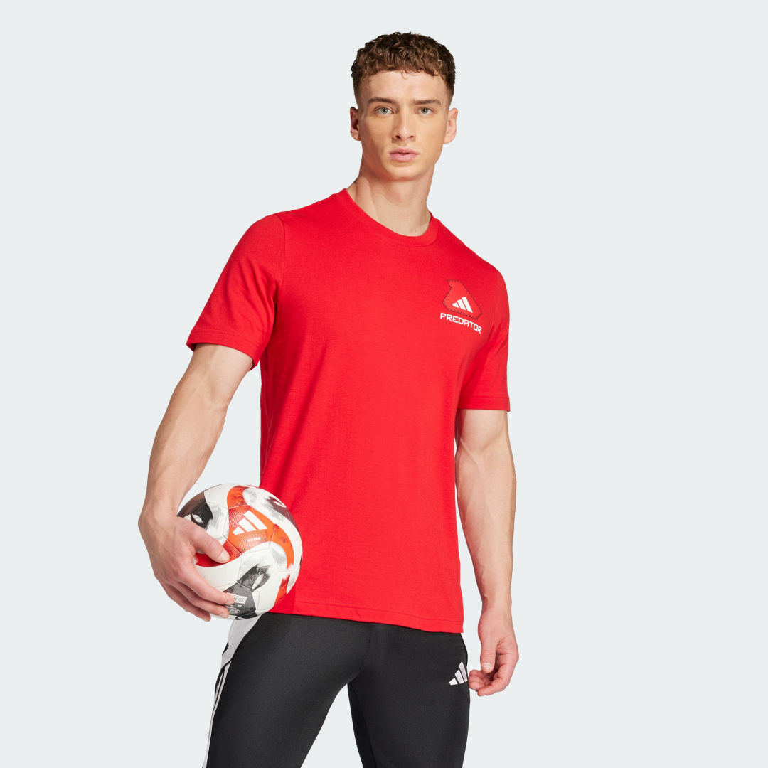 Tričko adidas Performance Predator History Graphic T-Shirt Červená | JD8218, 1