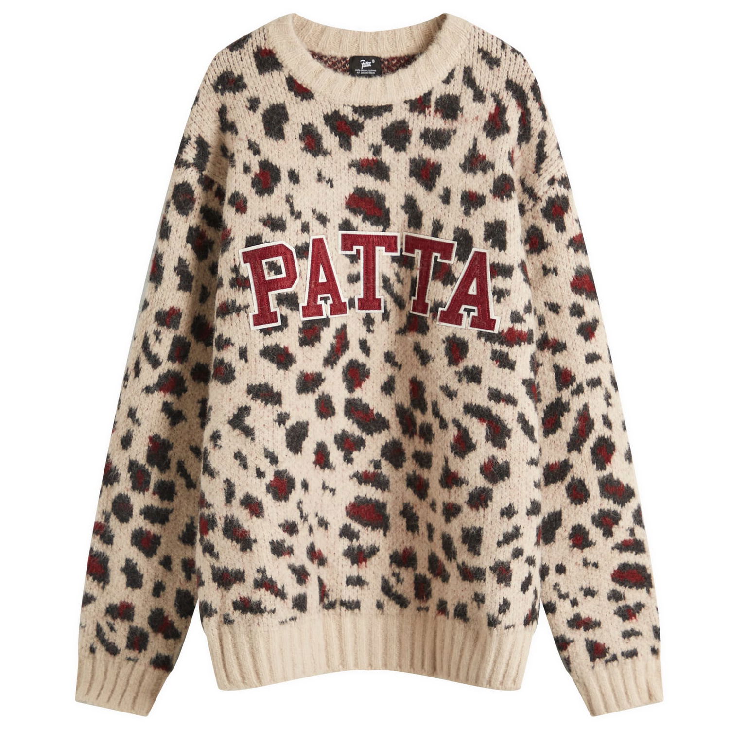 Sveter Patta Patta Leopard Brushed Knit Jumper Béžová | POC-SS25-7020-324-0002-084, 0