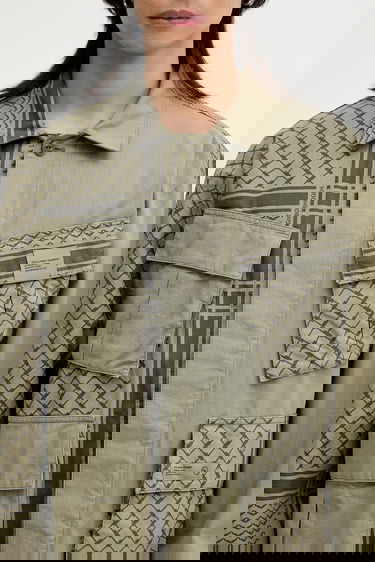 Bunda Neighborhood NEIGHBORHOOD PT SHEMAGH FATIGUE Oversize Jacket Zelené | 251UTNH.JKM01, 4