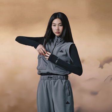 Vesta adidas Performance Polar Fleece Vest With Hood Grey Šedá | IW5225, 10