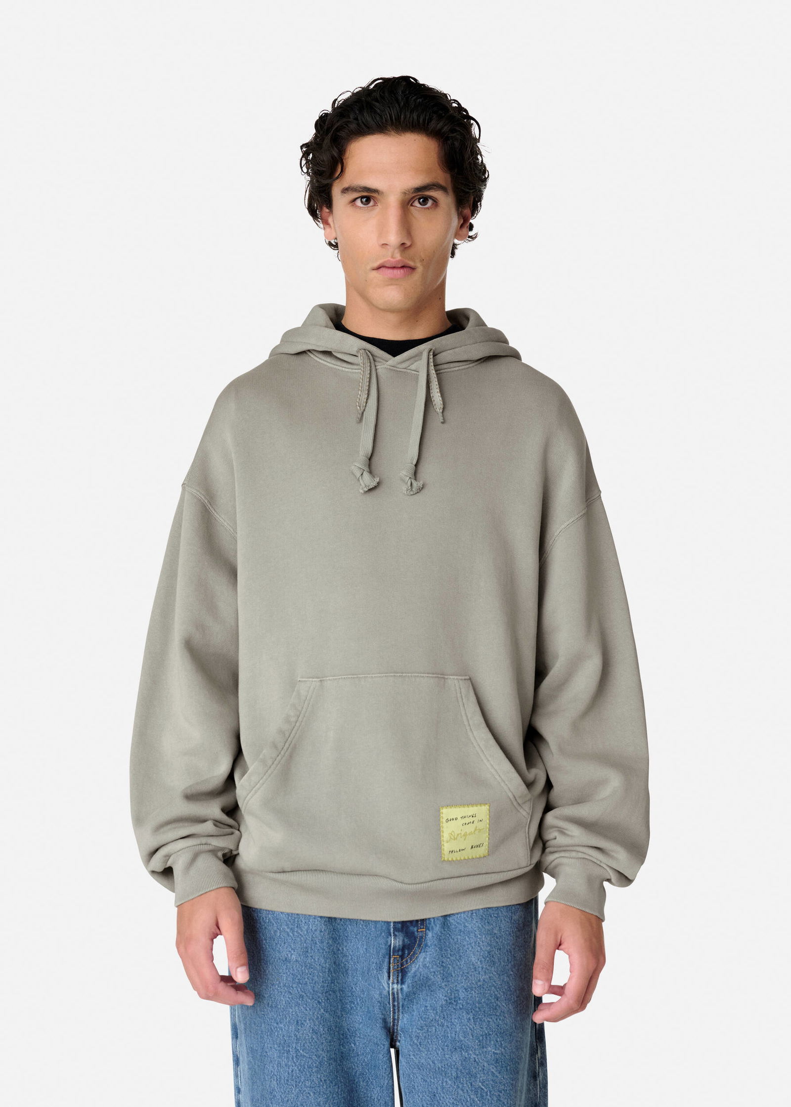 Washed Patch Hoodie