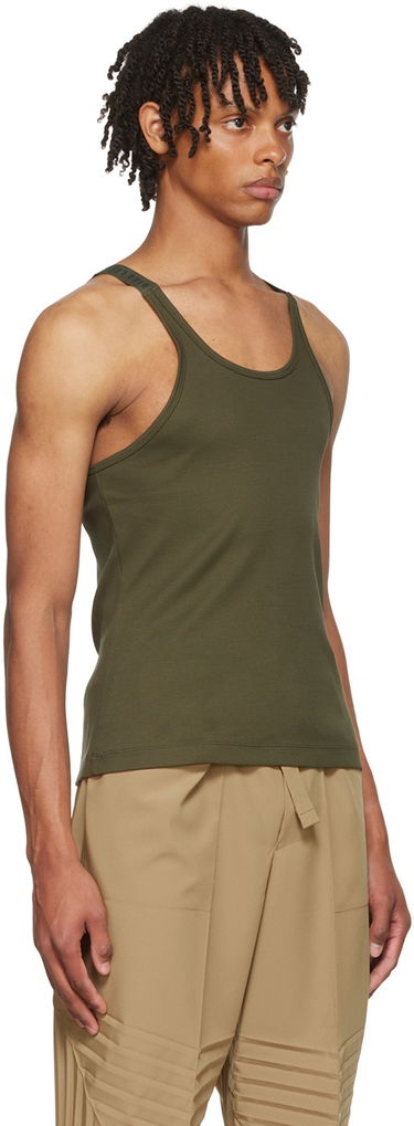 Tielko Dion Lee Men's Exclusive Ribbed Tank Top Zelené | MOSS RIB, 1