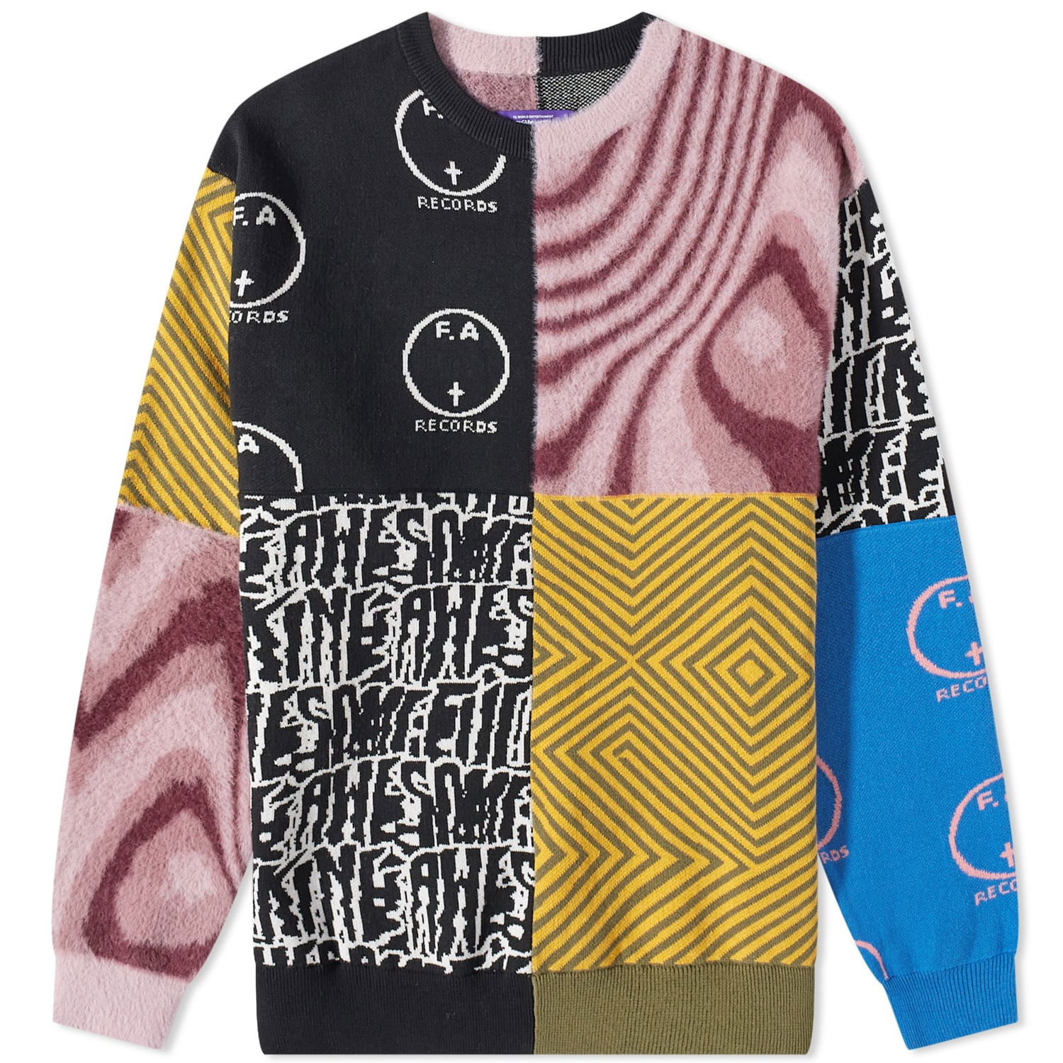 Sveter Fucking Awesome Cult of Personality Crewneck Žltá | FA1731-MLT, 0