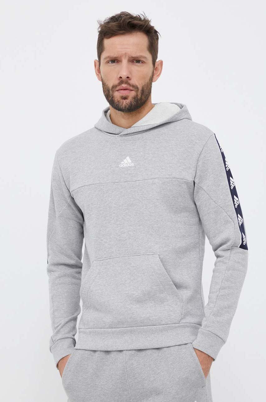 Mikina adidas Originals Cotton Brandlove Hoodie Šedá | IC6791, 0