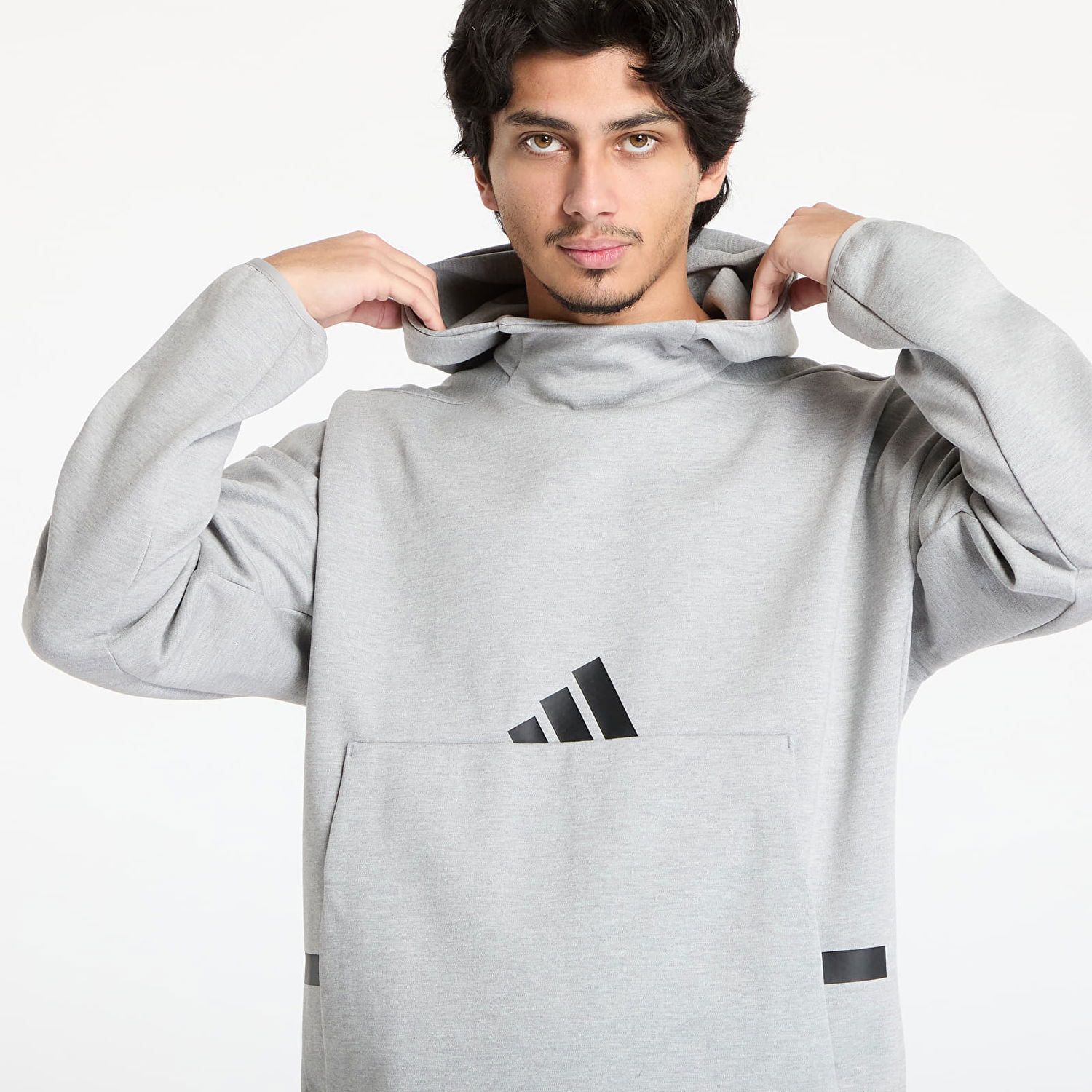 Mikina adidas Performance Z.N.E. Hoodie Šedá | JE3070, 1