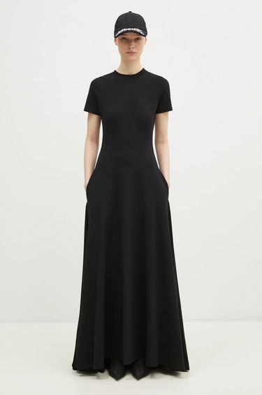 Šaty VETEMENTS VETEMENTS Embroidered Logo Maxi Dress Čierna | WA66DR710B, 4