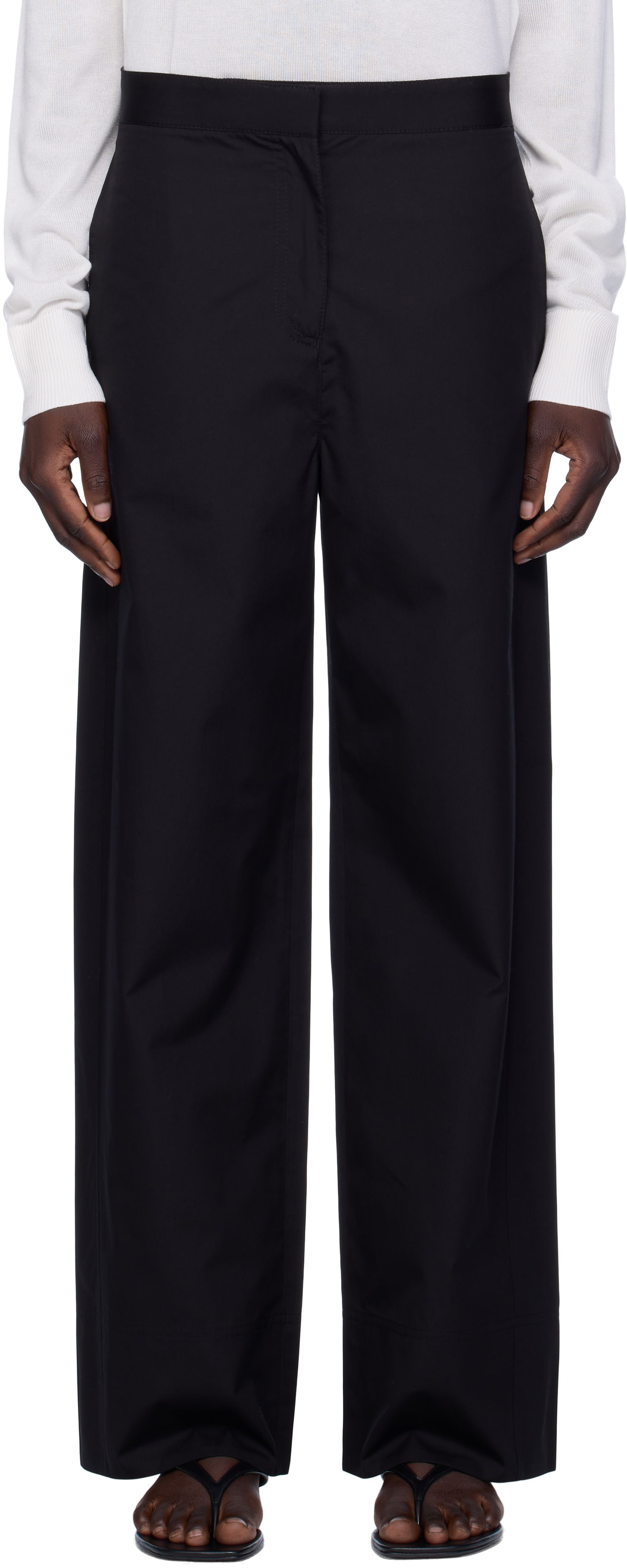 Nohavice TOTEME TOTEME Twisted Seam Trousers Čierna | 253-WRB0295-FB0226, 0