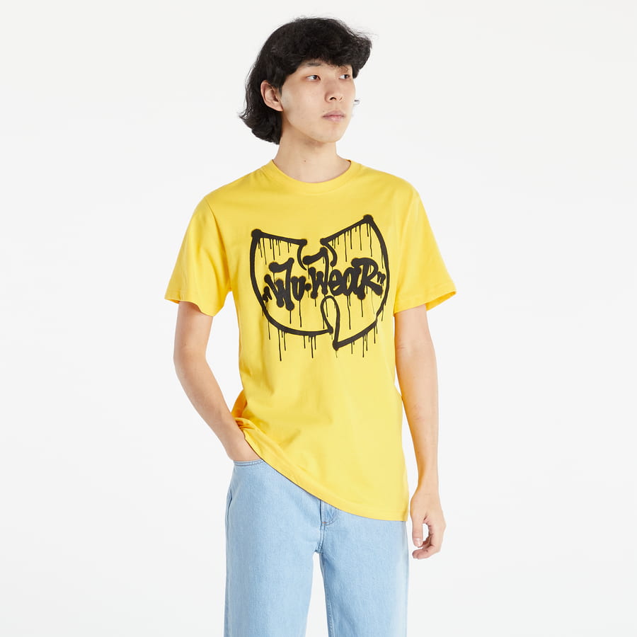 Tričko Urban Classics Wu Wear Dripping Logo Tee Žltá | WU054, 0