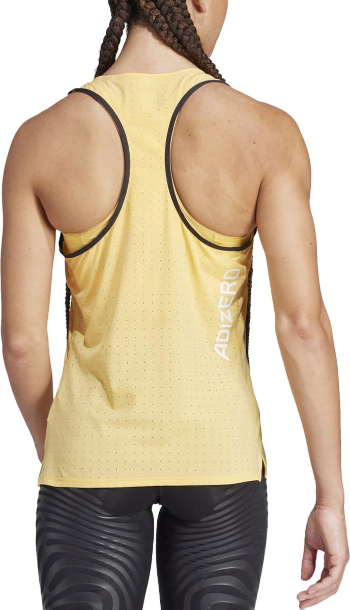 Tielko adidas Originals adidas ADIZERO TANK W Žltá | in1117, 1