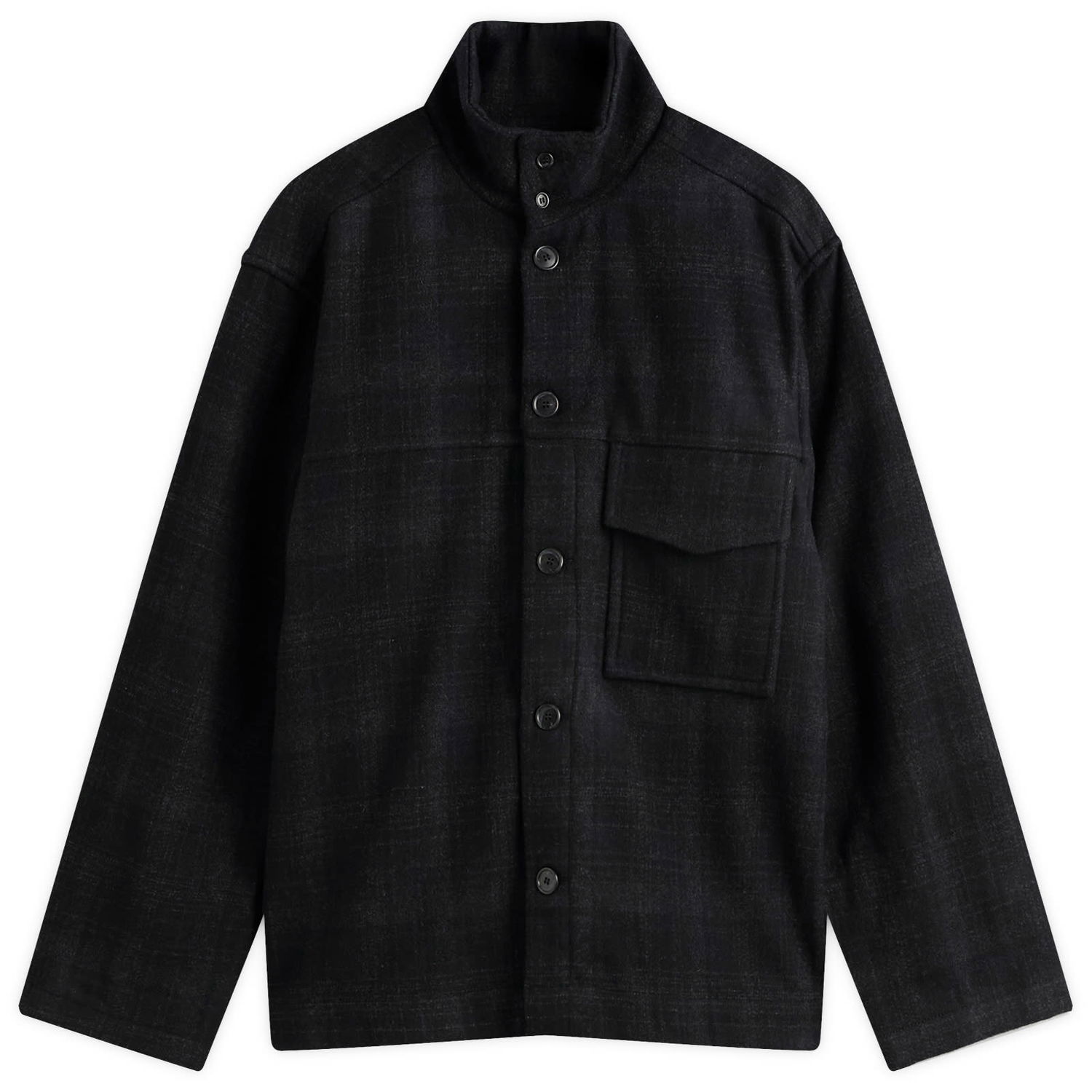 Bunda YMC YMC Cruiser Check Shirt Jacket, Size Small Čierna | P5ZAT-01, 0