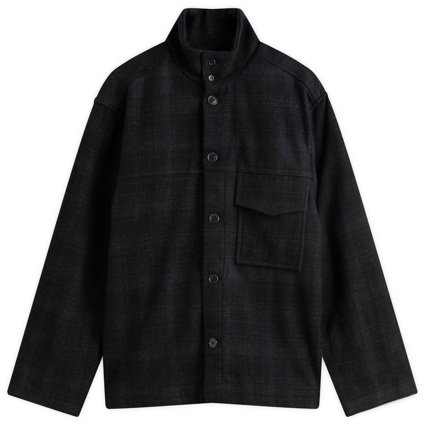 Bunda YMC YMC Cruiser Check Shirt Jacket, Size Small Čierna | P5ZAT-01