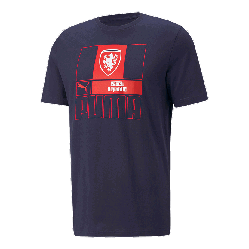 Tričko Puma FACR FTBLCORE Czech Republic T-Shirt Navy | 767649-04