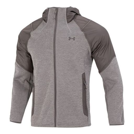 Mikina Under Armour ColdGear Swacket Hoodie Šedá | 1357475-176