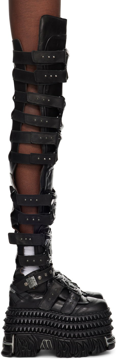 Oblečenie VETEMENTS VETEMENTS New Rock Edition Gamer Tall Boots Čierna | UA65BO100L