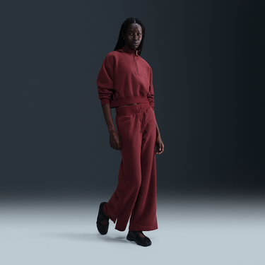 Súprava Nike Nike Sportswear Phoenix Plush High-Waisted Wide-Leg Fleece Pants Vínová | FN3622-619, 0