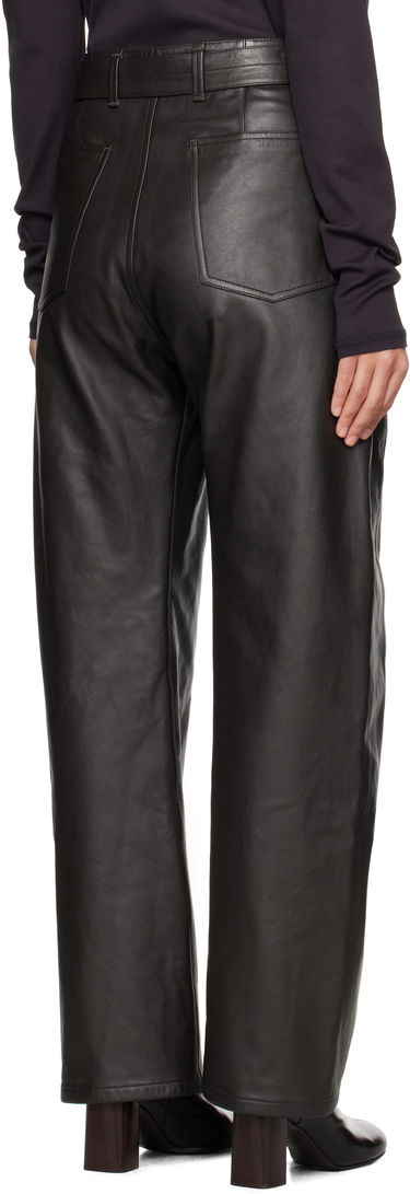 Nohavice LEMAIRE Twisted Belted Pants Čierna | PA1142 LL0095, 2