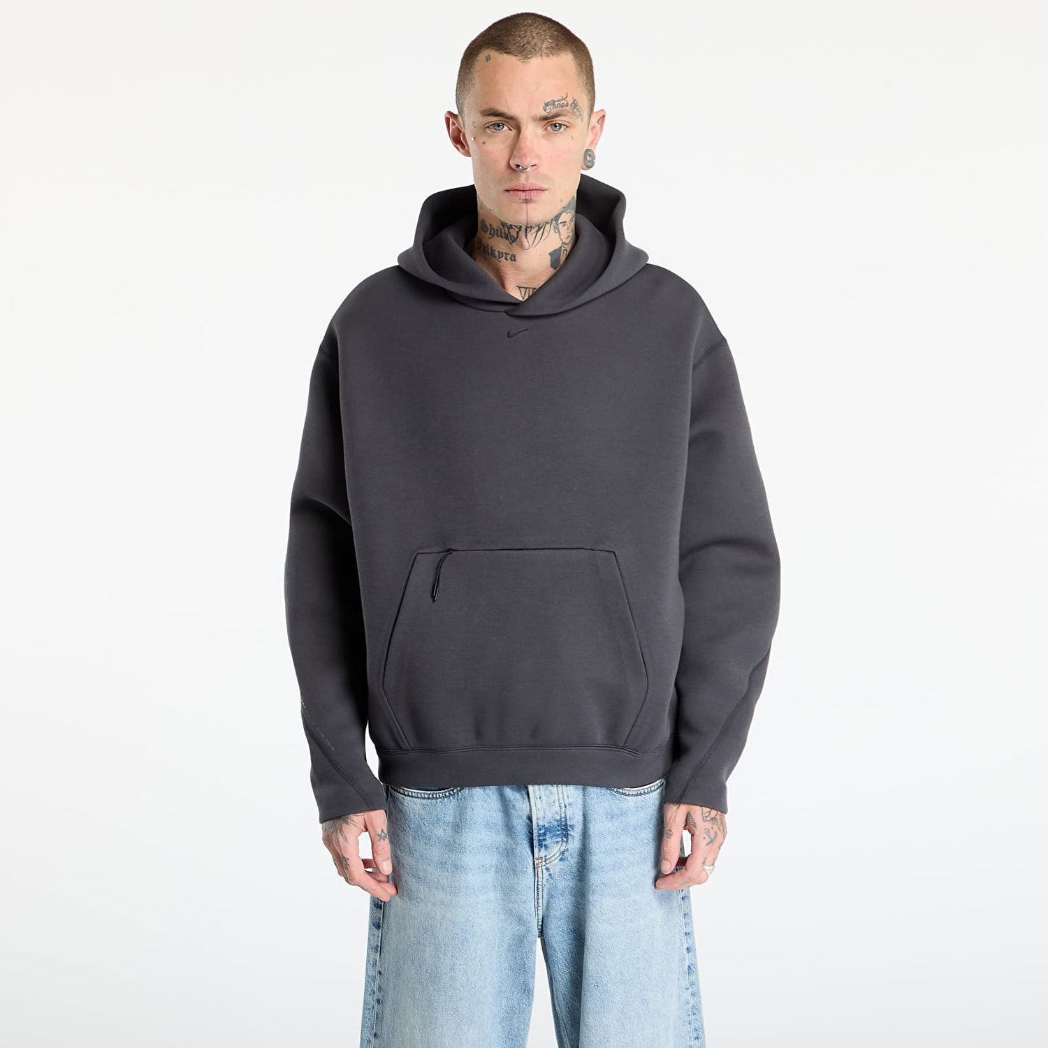 Mikina Nike Tech Fleece Oversized Hoodie Šedá | HV6535-060, 0