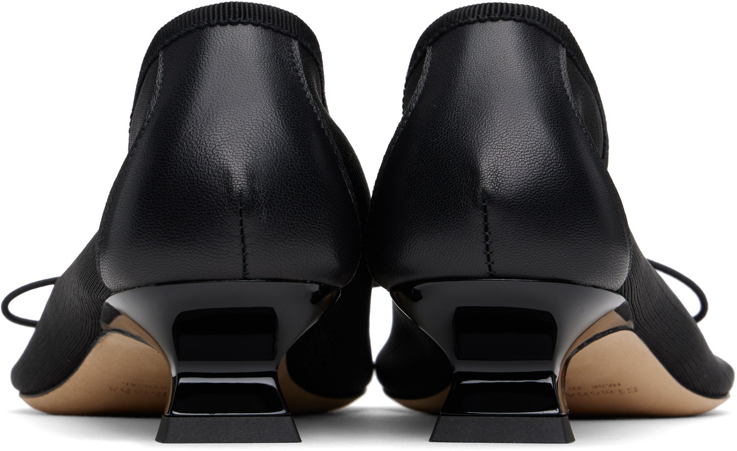 Tenisky a topánky Simone Rocha Simone Rocha Mesh Ballerina Kitten Heels Čierna | LH15 0804, 1
