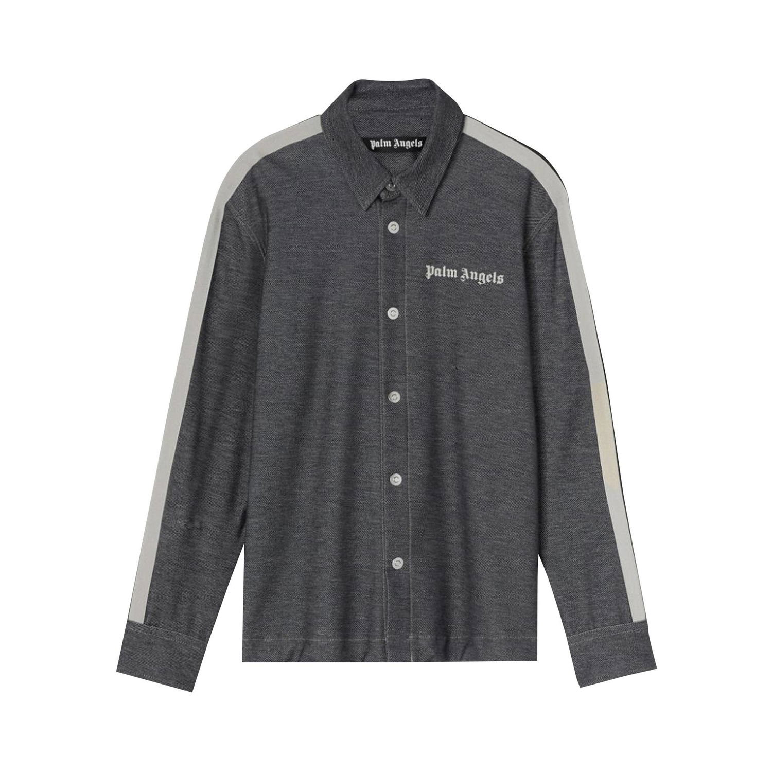 Košeľa Palm Angels Like Denim Track Shirt Šedá | PMGA104S22FAB0034503, 1