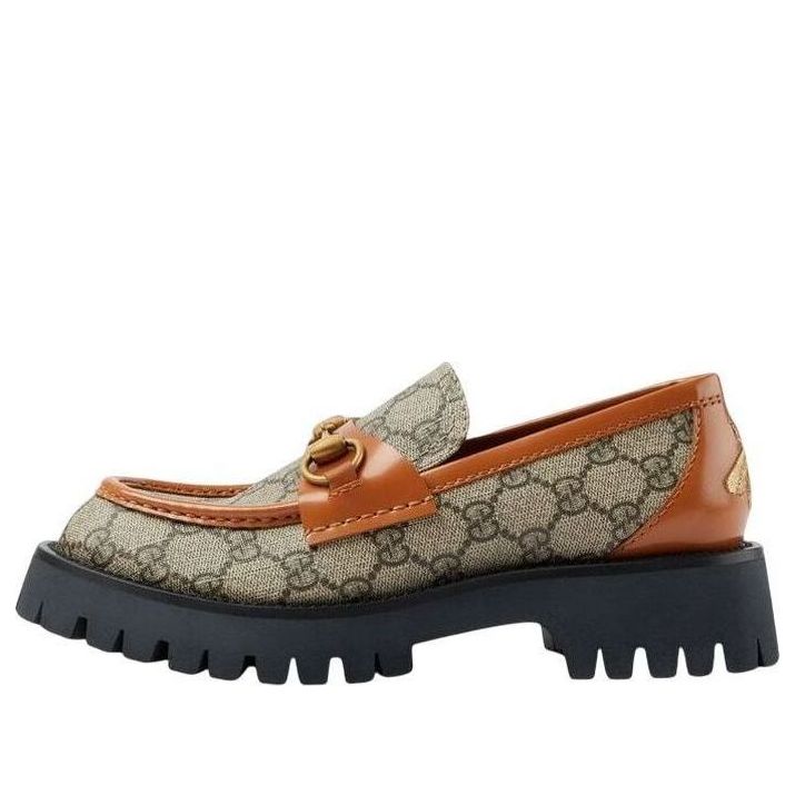 Tenisky a topánky Gucci GG Canvas Platform Loafers with Horsebit Hnedá | 723283-FAA0Q-9790, 0