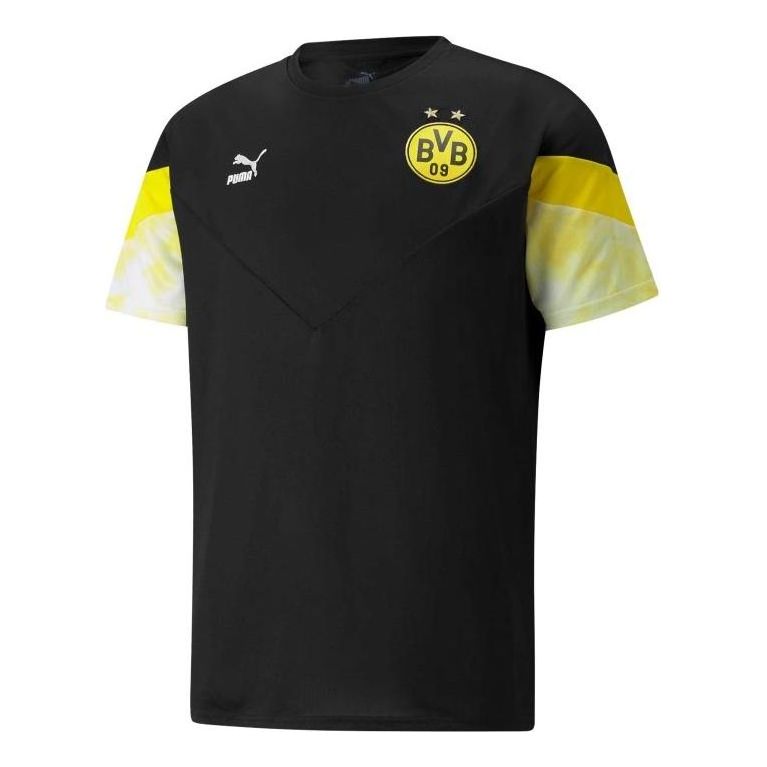 Tričko Puma BVB Tie Dye Training T-Shirt Čierna | 765038-02
