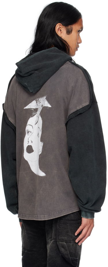 Mikina We11done Raw Edge Hoodie by Čierna | WD-TH2-24-809-U-BK, 2