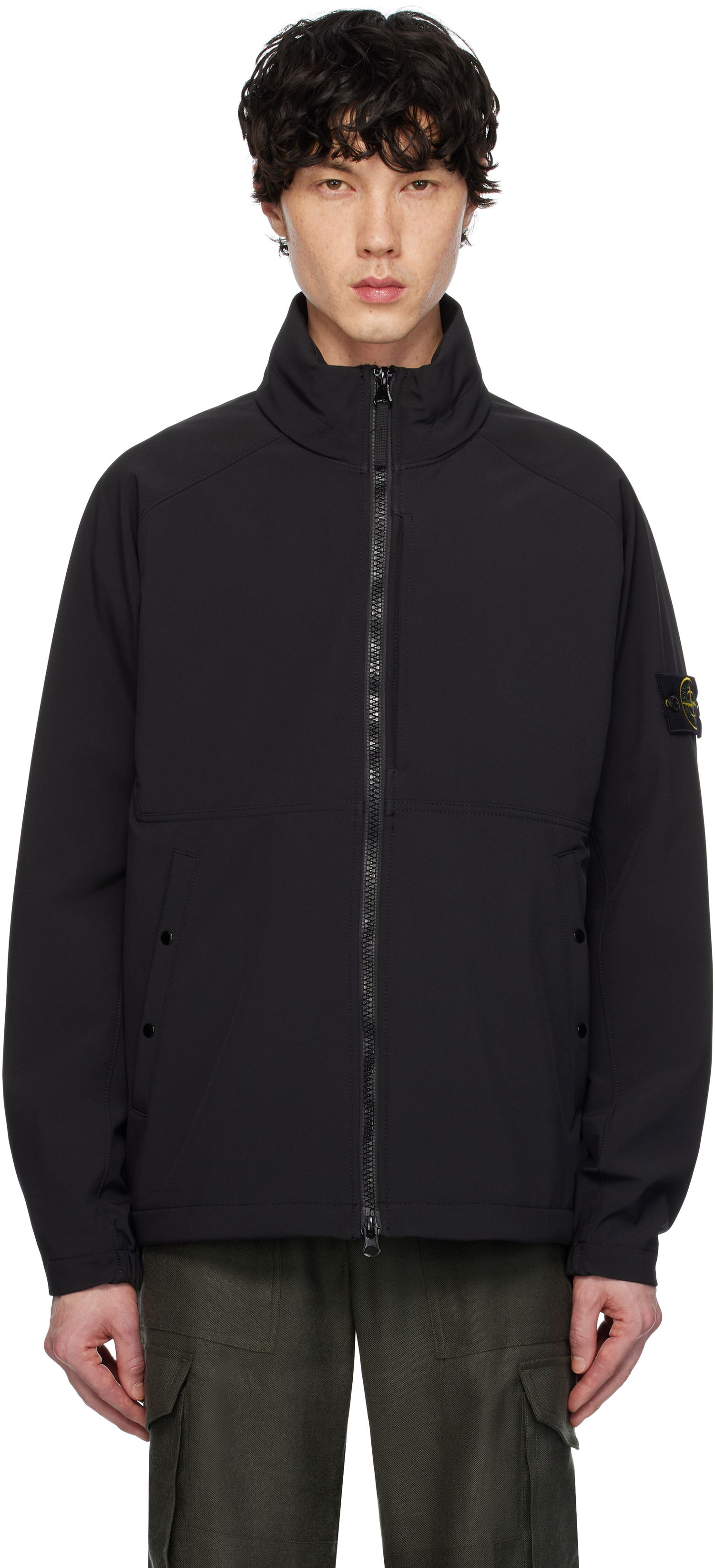 Vetrovka Stone Island Stone Island Light Soft Shell Jacket Čierna | K1S15 4100010 S0A22, 0